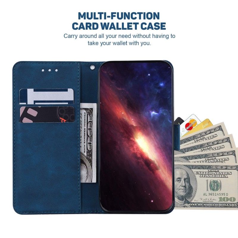 Pouzdra Na Oppo Find X5 Lite Flipové Pouzdro Pruhy Folia Z Umělé Kůže