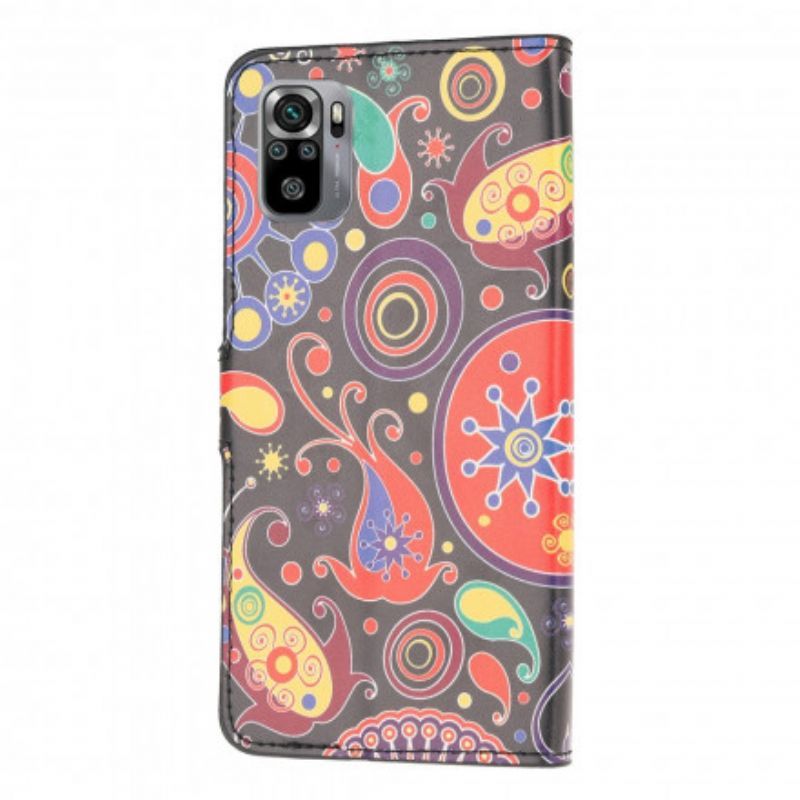 Kožené Pouzdro Na Xiaomi Redmi Note 10 / 10S Galaxy Design