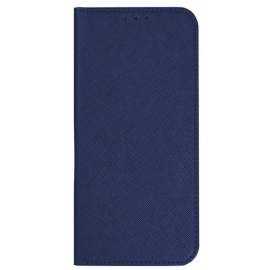 Kožené Pouzdro Folio Motorola Edge 50 Ultra Křížová Textura