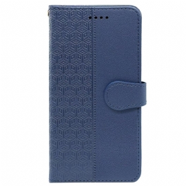 Kožený Kryt Motorola Edge 50 Ultra Kubický Vlys