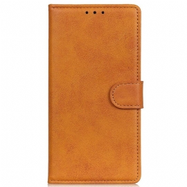 Kožený Kryt Motorola Edge 50 Ultra Matná Umělá Kůže