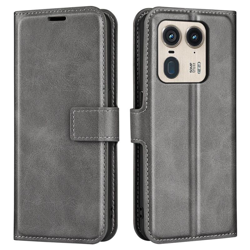 Kožený Kryt Motorola Edge 50 Ultra Styl Kůže