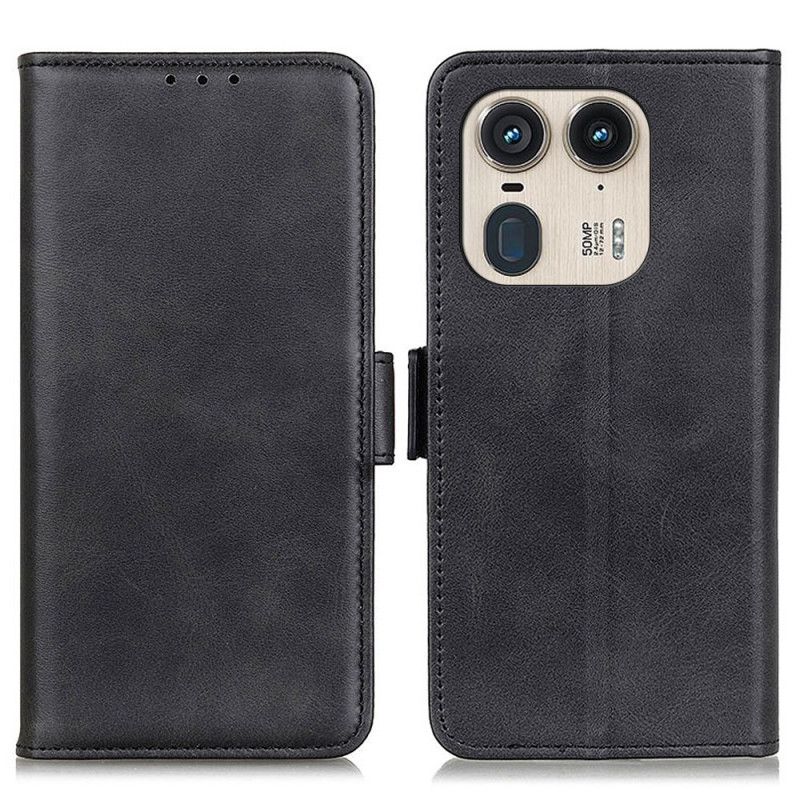 Peněženková Pouzdra Motorola Edge 50 Ultra Kryty Na Mobil Dvojitá Magnetická Spona