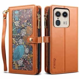 Peněženková Pouzdra Motorola Edge 50 Ultra Kryty Na Mobil Galaxy Series Eseble
