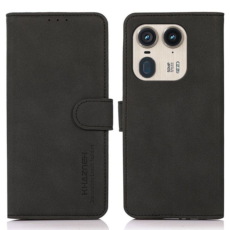 Peněženková Pouzdra Motorola Edge 50 Ultra Kryty Na Mobil Khazneh Suede Effect