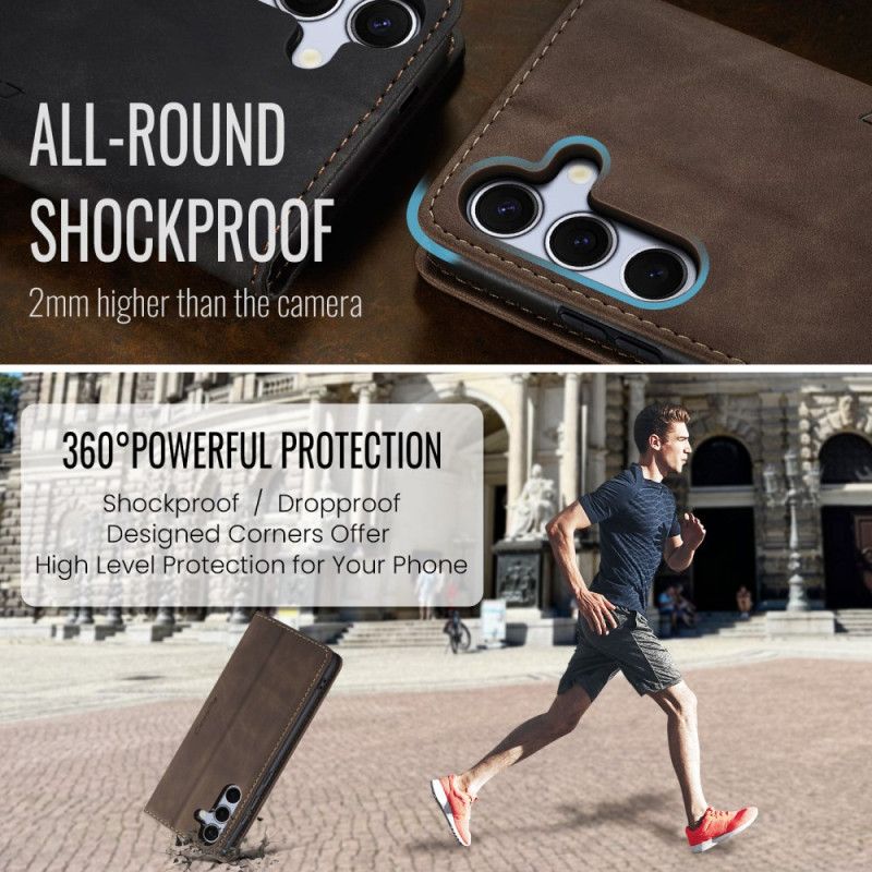 Kožené Pouzdro Folio Samsung Galaxy S25 Fe Caseme