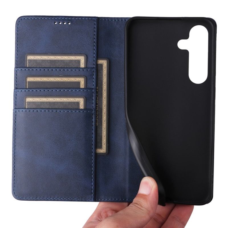 Kožené Pouzdro Folio Samsung Galaxy S25 Fe Kožený Efekt