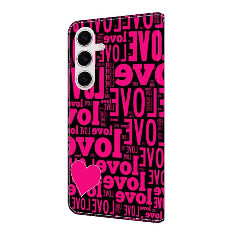 Kožený Kryt Na Samsung Galaxy S25 Fe Láska