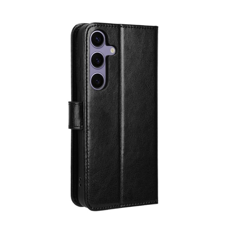 Kožený Kryt Na Samsung Galaxy S25 Fe Okázalá Umělá Kůže