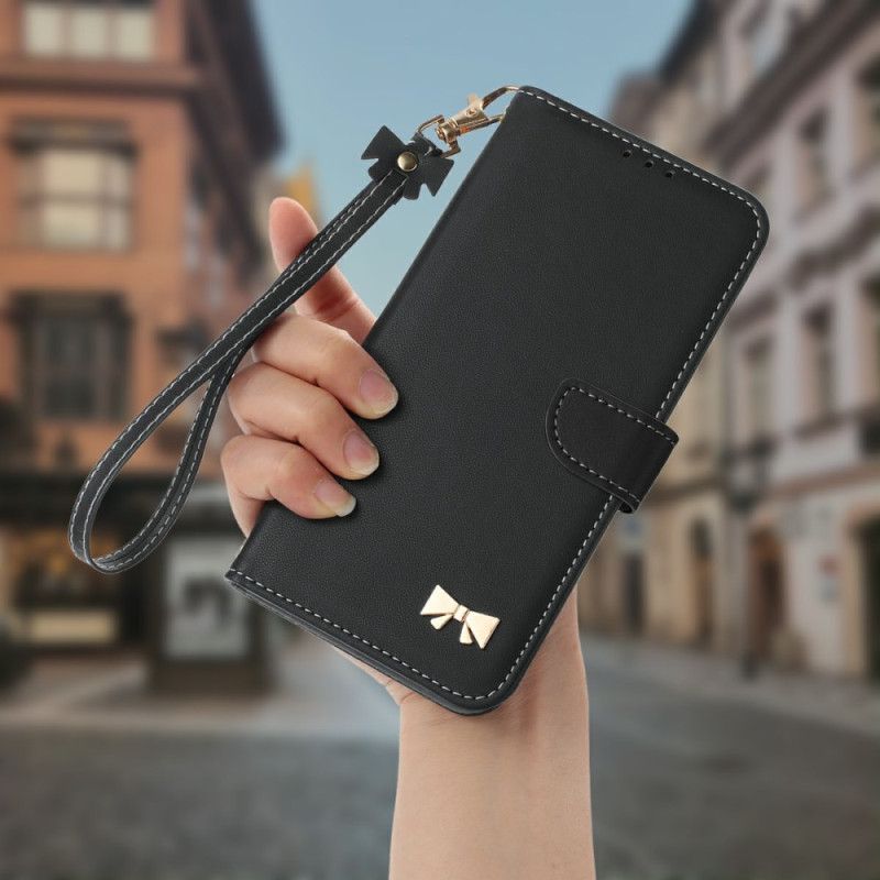 Kožený Kryt Samsung Galaxy S25 Fe Dekorativní Mašle