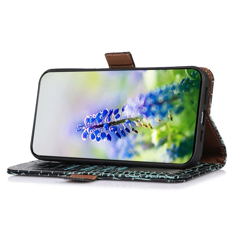 Kožený Kryt Samsung Galaxy S25 Fe Krokodýlí Styl