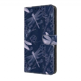 Kožený Kryt Samsung Galaxy S25 Fe Motiv Vážky