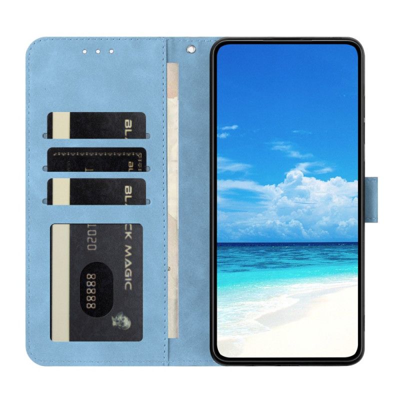 Kožený Kryt Samsung Galaxy S25 Fe Motýlí Potisk