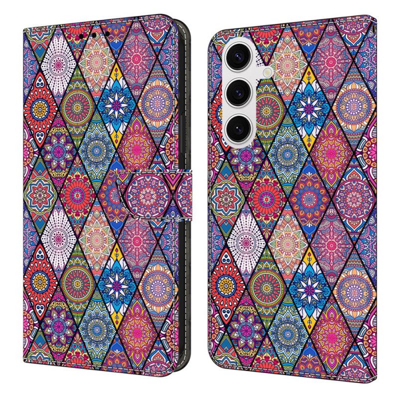 Kožený Kryt Samsung Galaxy S25 Fe Patchwork