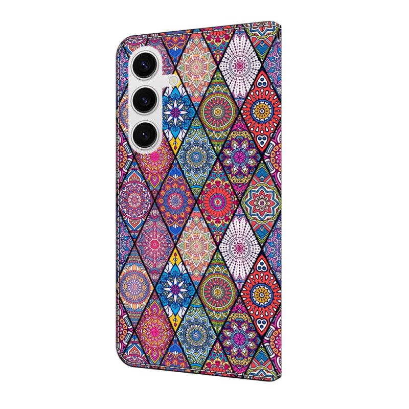 Kožený Kryt Samsung Galaxy S25 Fe Patchwork
