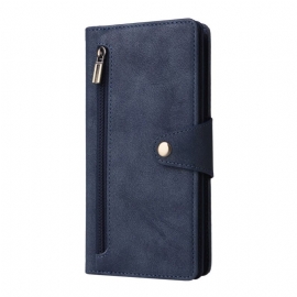 Kožený Kryt Samsung Galaxy S25 Fe Peněženka Se Zipem