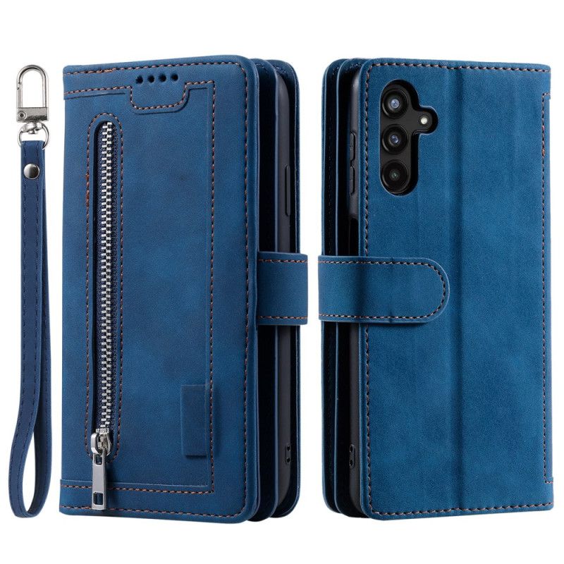 Kožený Kryt Samsung Galaxy S25 Fe Pouzdro Na Karty A Zip