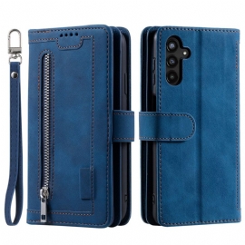 Kožený Kryt Samsung Galaxy S25 Fe Pouzdro Na Karty A Zip