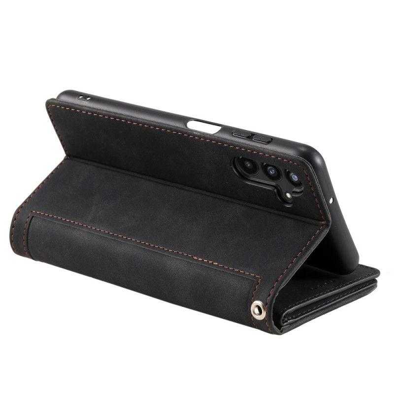 Kožený Kryt Samsung Galaxy S25 Fe Pouzdro Na Karty A Zip