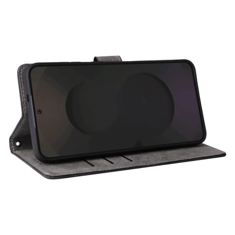 Kožený Kryt Samsung Galaxy S25 Fe Rfid Ochrana Semišový Efekt