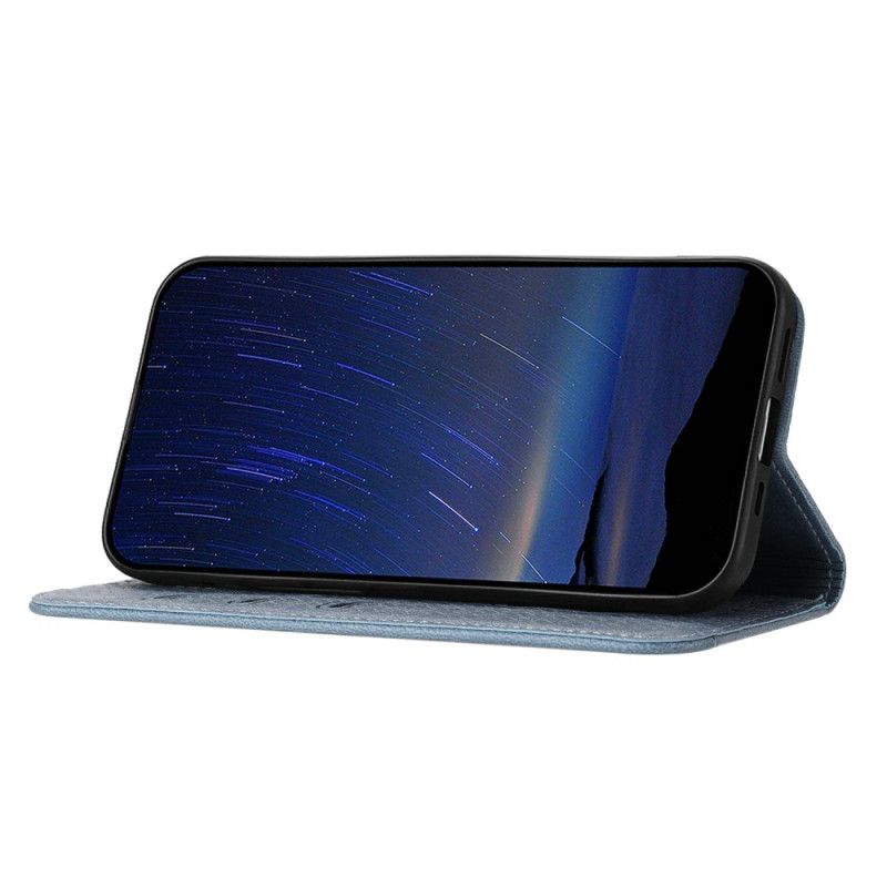 Kožený Kryt Samsung Galaxy S25 Fe Tkaná Textura A Šňůrka Na Krk