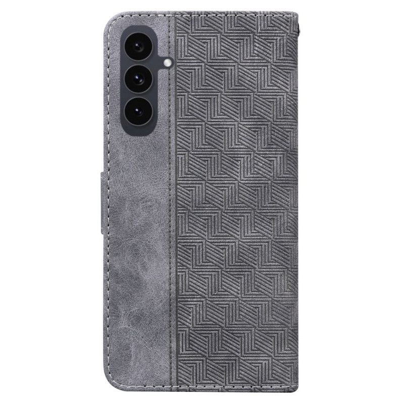 Kožený Kryt Samsung Galaxy S25 Fe Tkaný Vzor