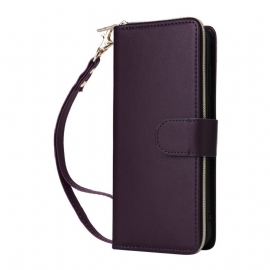 Kožený Kryt Samsung Galaxy S25 Fe Umělá Kůže S Řemínkem