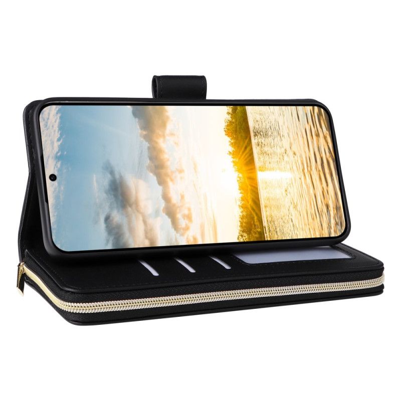 Kožený Kryt Samsung Galaxy S25 Fe Umělá Kůže S Řemínkem