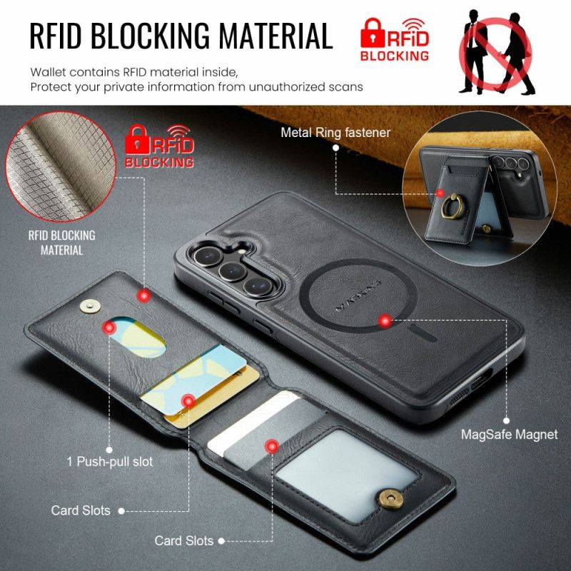 Kryt Na Samsung Galaxy S25 Fe Odnímatelný Magnetický Držák Karet