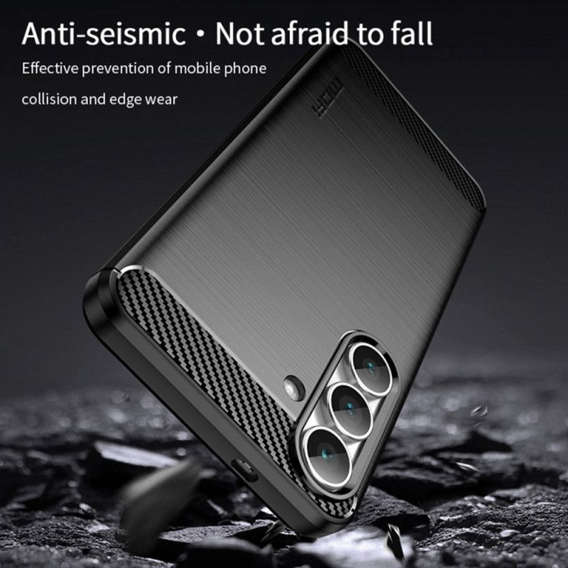 Kryt Samsung Galaxy S25 Fe Kartáčovaná Uhlíková Vlákna