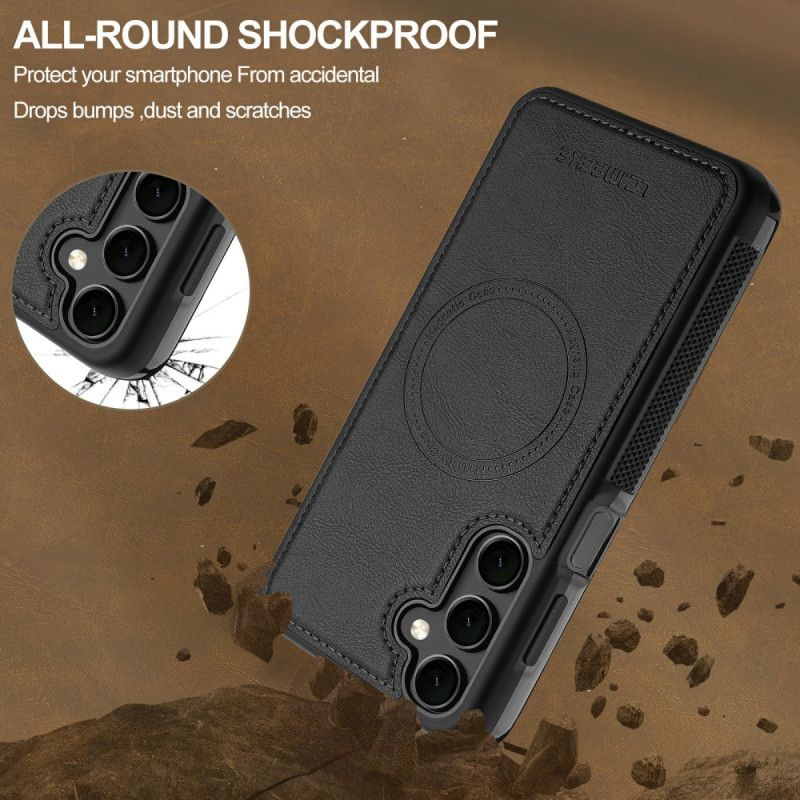 Kryt Samsung Galaxy S25 Fe Kryty Na Mobil Kožený Styl Kompatibilní S Magsafe