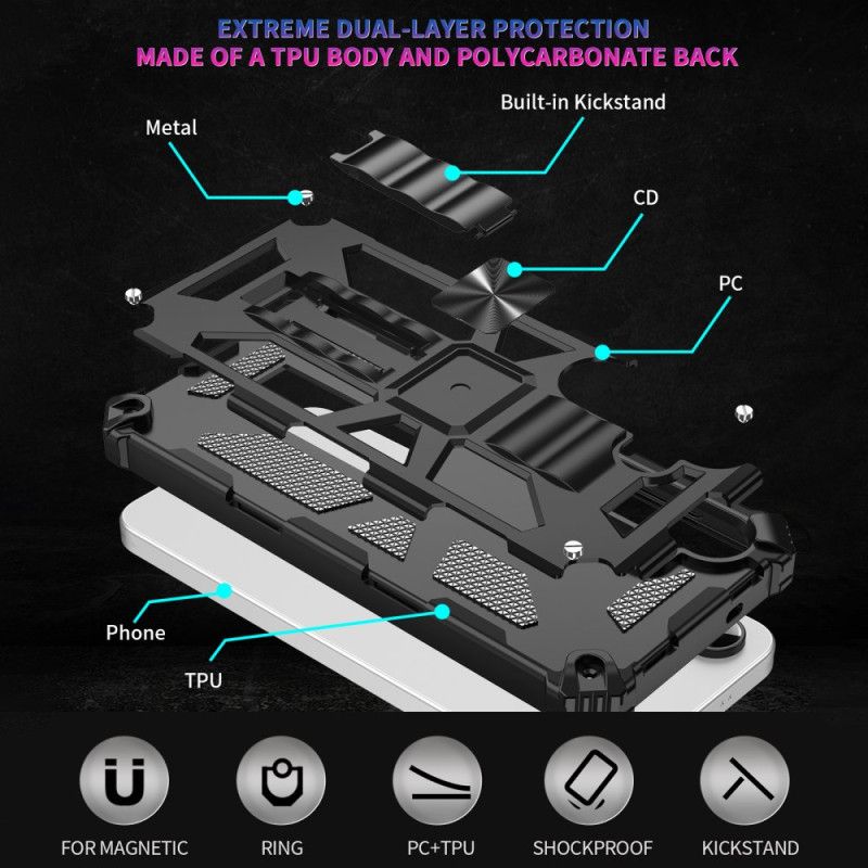 Kryt Samsung Galaxy S25 Fe Ochrana Proti Nárazům S Vestavěným Stojánkem