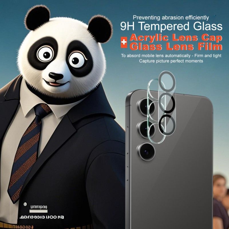 Ochranný Kryt Z Tvrzeného Skla Pro Samsung Galaxy S25 Fe (černý Kruhový Design) Imak