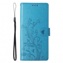 Peněženková Pouzdra Samsung Galaxy S25 Fe Kryty Na Mobil Květinový Vzor