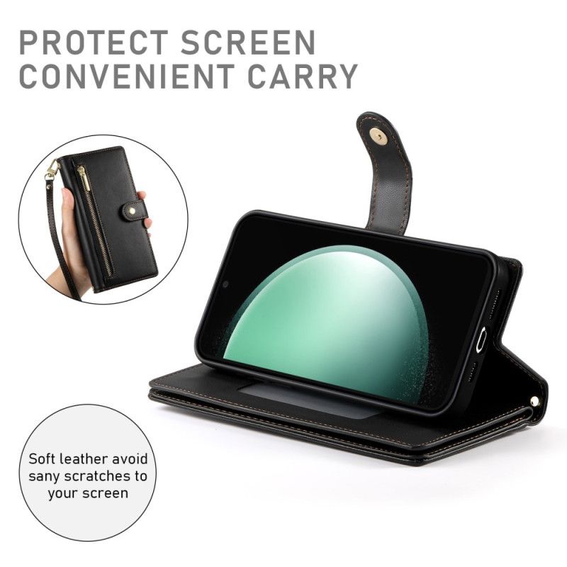 Peněženková Pouzdra Samsung Galaxy S25 Fe Peněženka A Řemínky