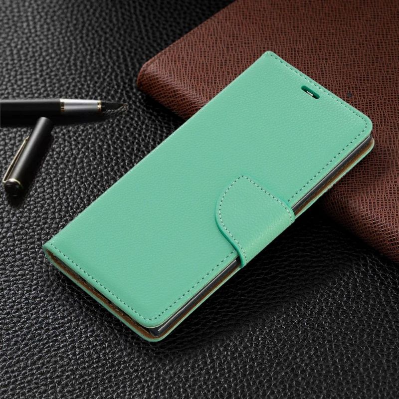 Flipové Pouzdro Na Samsung Galaxy Note 10 Efekt Zrnité Kůže