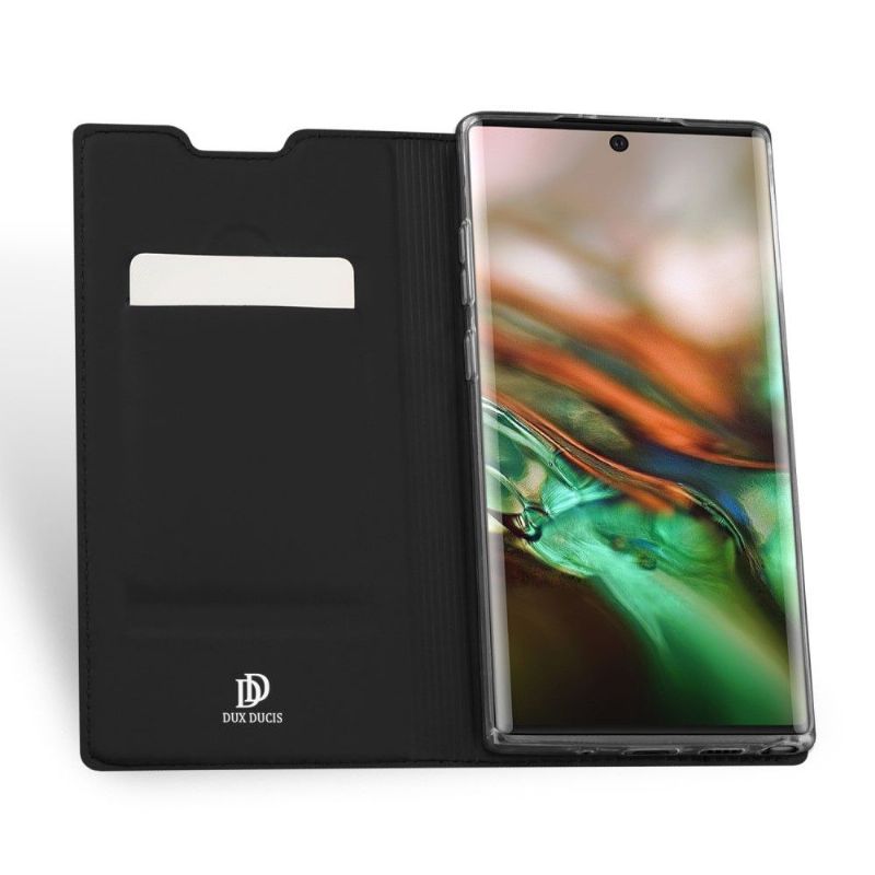 Flipové Pouzdro Na Samsung Galaxy Note 10 Saténový Povlak
