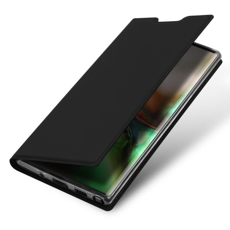 Flipové Pouzdro Na Samsung Galaxy Note 10 Saténový Povlak