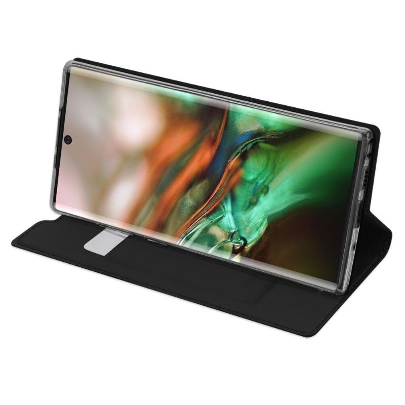Flipové Pouzdro Na Samsung Galaxy Note 10 Saténový Povlak