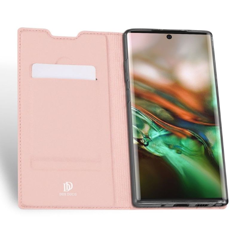 Flipové Pouzdro Na Samsung Galaxy Note 10 Saténový Povlak