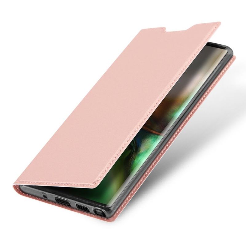 Flipové Pouzdro Na Samsung Galaxy Note 10 Saténový Povlak