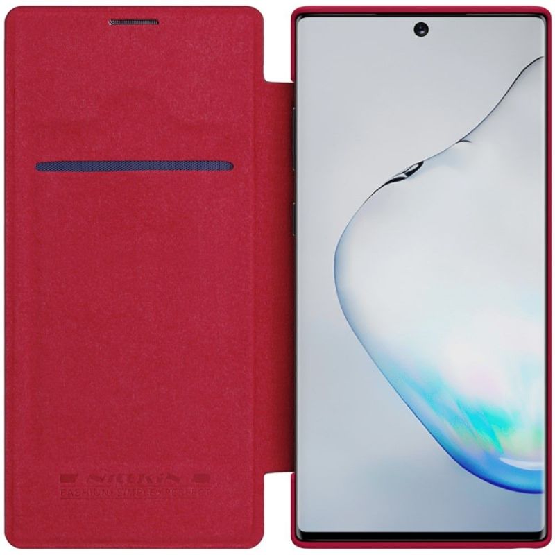 Flipové Pouzdro Na Samsung Galaxy Note 10 Umělá Kůže Nillkin Qin