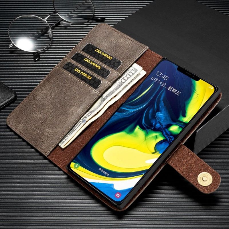 Kryt Flipové Pouzdro Na Samsung Galaxy Note 10 Peněženkové Pouzdro S Odnímatelným Pláštěm
