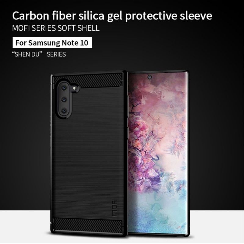Kryt Na Samsung Galaxy Note 10 Kartáčovaný Efekt Mofi