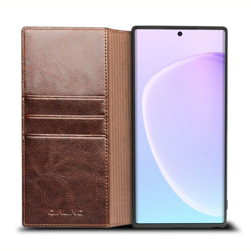 Pouzdra Na Samsung Galaxy Note 10 Ručně Vyráběná Pravá Kůže