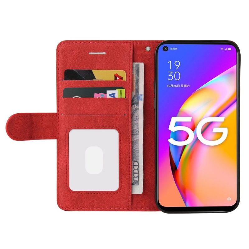 Flipové Pouzdro Na Oppo A74 5G / A54 5G Dvoubarevné Umělecké