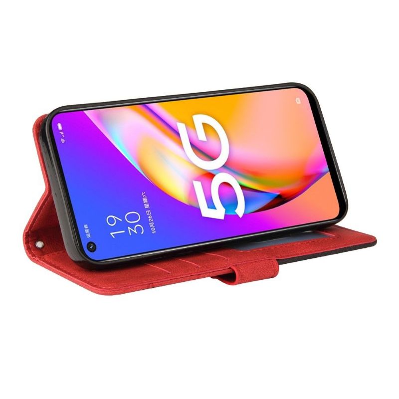 Flipové Pouzdro Na Oppo A74 5G / A54 5G Dvoubarevné Umělecké