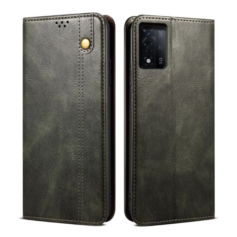 Flipové Pouzdro Na Oppo A74 5G / A54 5G Ernestine Odkryté Švy