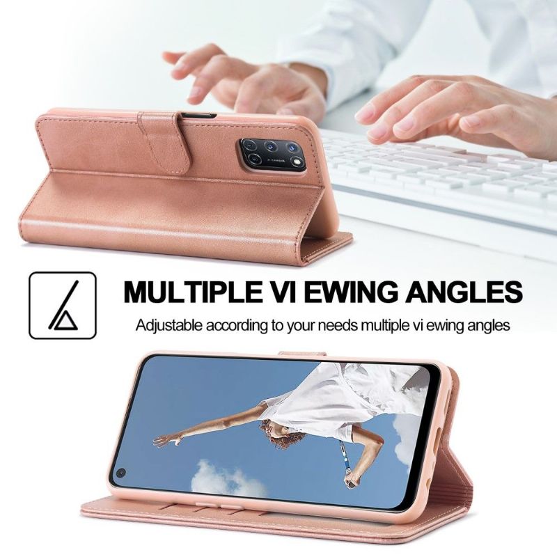 Flipové Pouzdro Na Oppo A74 5G / A54 5G Kožený Efekt Lc.imeeke