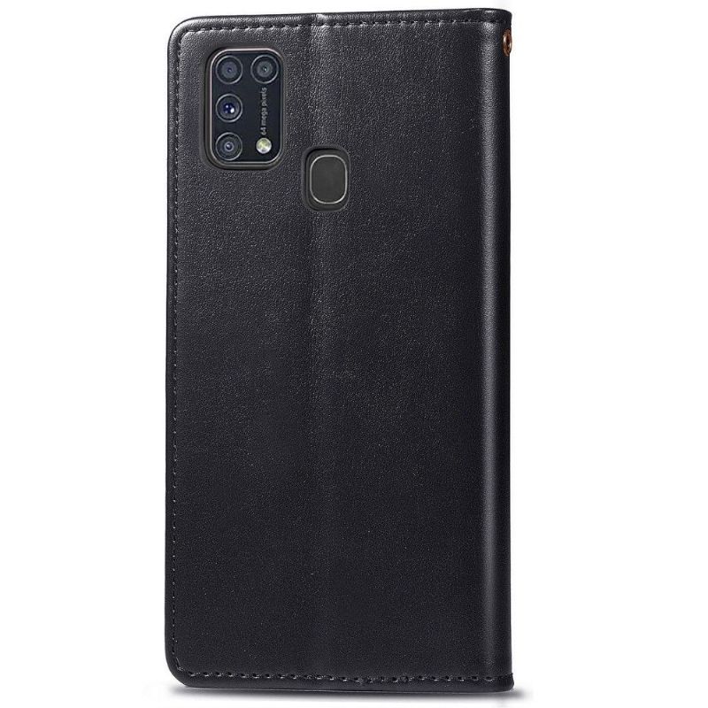 Flipové Pouzdro Na Samsung Galaxy M31 Držák Karet Z Umělé Kůže Indila